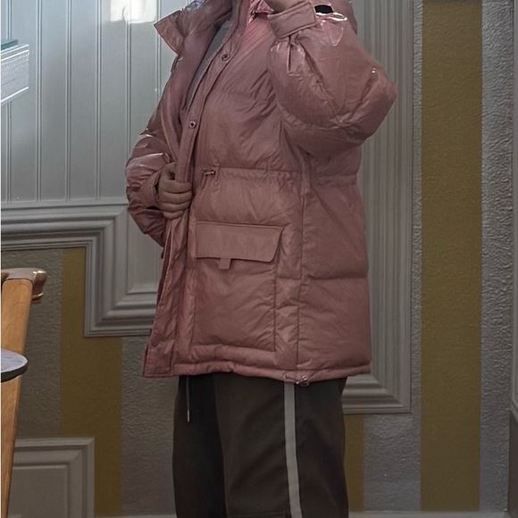 Shiny Pink Puffer Jacket - Picture 6 of 7